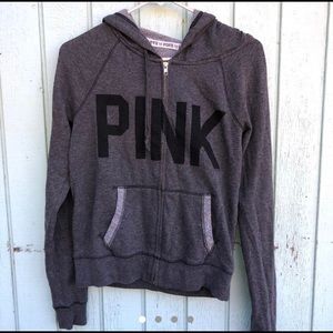 used “86” grey Pink(Victoria’s Secret) hoodie
